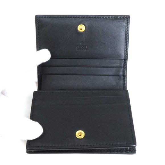 Auth GUCCI GG Supreme Bee Bifold Wallet Brown/Gold PVC - h29988g - Picture 15 of 16